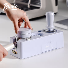 BINCOO Espresso Coffee Press Base Set Cloth Powder Distributor Powder Press Hammer Three pieces Coffee Machine Handle Storage Utensils 51MM/58MM