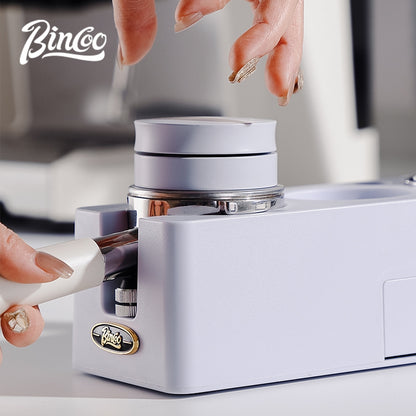 BINCOO Espresso Coffee Press Base Set Cloth Powder Distributor Powder Press Hammer Three pieces Coffee Machine Handle Storage Utensils 51MM/58MM