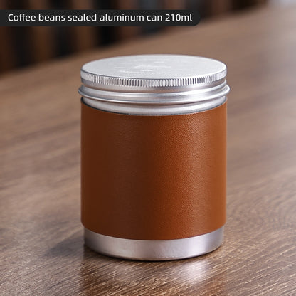 Bincoo Portable Coffee Bean Saver Coffee Powder Sealer Titanium Mini Organizer Storage Jar for Outdoor Traveling 210ML