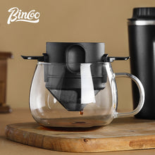 BINCOO Foldable Coffee Filter Double Funnel  Stainless Steel Filter Coffee Dripper Portable Coffee Utensils