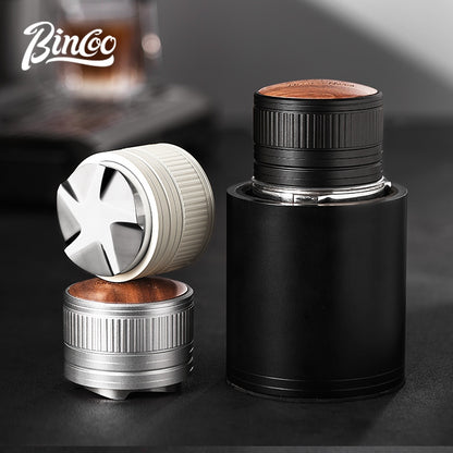 BINCOO 51MM/58MM Coffee Distributor Adjusting Cloth Powder Dispenser Italian Coffee Cloth Press Tamper Coffee Machine Accessories 51MM/58MM