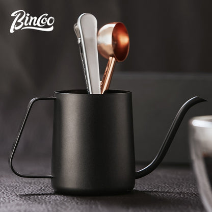 Bincoo Coffee Spoon with Clip 304 Stainless Steel Milk Coffee Powder Ice-cream Scoop Tea Coffee Measuring Spoon Kitchen Supply Powder Measuring Tools