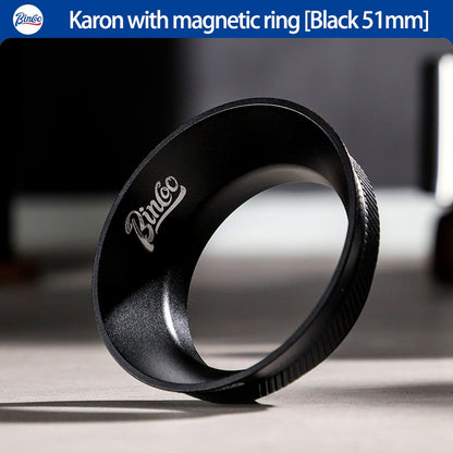 BINCOO Coffee Grinder Magnetic Catch Ring Coffee Machine Handle Catchers Wide Mouth Anti-Flying Powder 51MM/58MM
