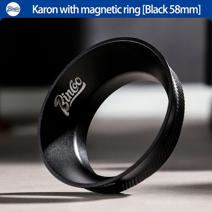 BINCOO Coffee Grinder Magnetic Catch Ring Coffee Machine Handle Catchers Wide Mouth Anti-Flying Powder 51MM/58MM