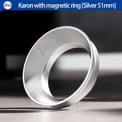 BINCOO Coffee Grinder Magnetic Catch Ring Coffee Machine Handle Catchers Wide Mouth Anti-Flying Powder 51MM/58MM
