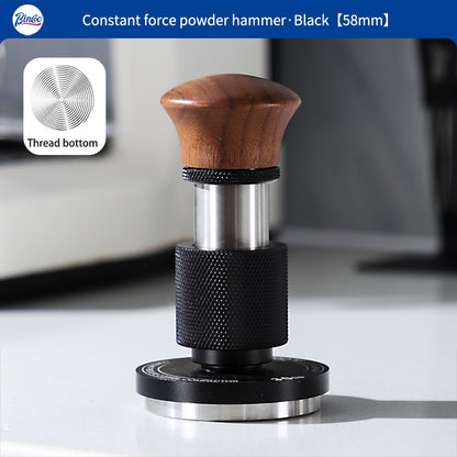 BINCOO Constant Force Powder Press Hammer 30 lb Impact Powder Tamper Italian Coffee Machine Utensils 51MM/58MM