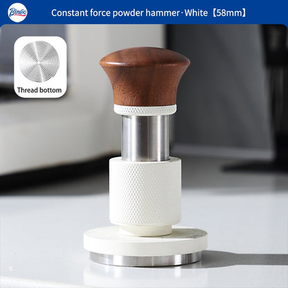 BINCOO Constant Force Powder Press Hammer 30 lb Impact Powder Tamper Italian Coffee Machine Utensils 51MM/58MM