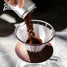 BINCOO Coffee Filter Cup Sharing Pot Drip Filter V01 Funnel Hand Brew Coffee Pot Set Utensils v60