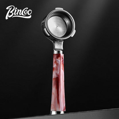 BINCOO Coffee Machine Bottomless Hollow Handle Espresso Handle Double Lugs Triple Lugs 51MM/58MM for Donlim De'Longhi Barsetto