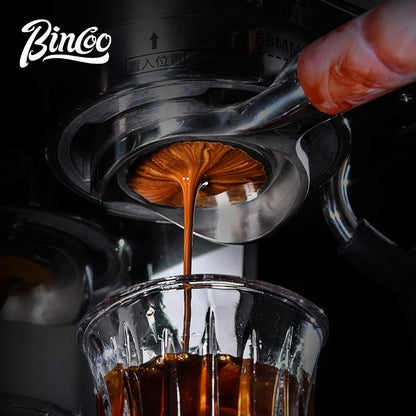BINCOO Coffee Machine Bottomless Hollow Handle Espresso Handle Double Lugs Triple Lugs 51MM/58MM for Donlim De'Longhi Barsetto