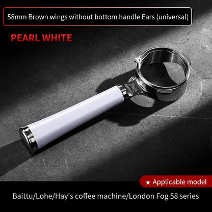 BINCOO Coffee Machine Bottomless Hollow Handle Espresso Handle Double Lugs Triple Lugs 51MM/58MM for Donlim De'Longhi Barsetto