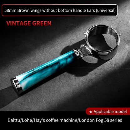 BINCOO Coffee Machine Bottomless Hollow Handle Espresso Handle Double Lugs Triple Lugs 51MM/58MM for Donlim De'Longhi Barsetto