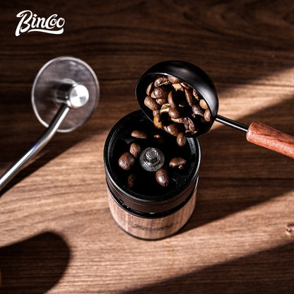 BINCOO Seven Star Manual Bean Grinder Hand Grinding Espresso Bean Grinder 46mm Large Knife Plate
