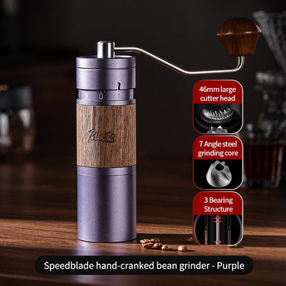 BINCOO Seven Star Manual Bean Grinder Hand Grinding Espresso Bean Grinder 46mm Large Knife Plate