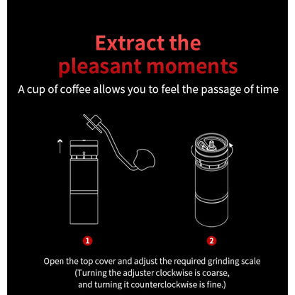 BINCOO Seven Star Manual Bean Grinder Hand Grinding Espresso Bean Grinder 46mm Large Knife Plate