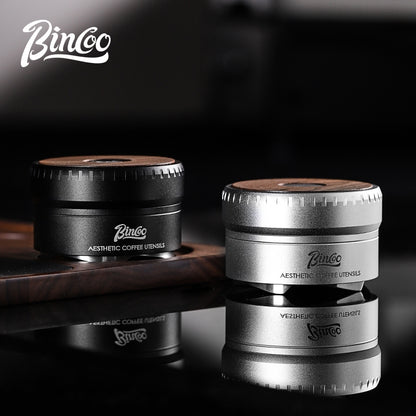 BINCOO Self-gravitating Espresso Coffee Distributor Cloth Powder Dispenser Adaptive Height No-adjustment Press Powder 58MM