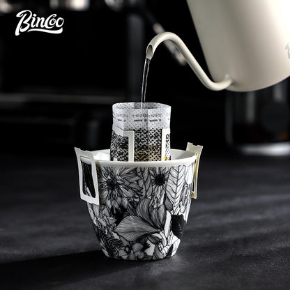 BINCOO Ceramic Coffee Mug Italian Simple Creative Latte Mug Latte Mug for Household Office 350ML