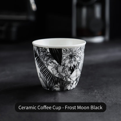 BINCOO Ceramic Coffee Mug Italian Simple Creative Latte Mug Latte Mug for Household Office 350ML
