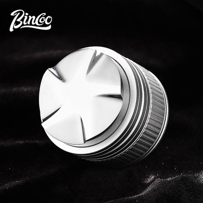 BINCOO Coffee Stretch Powder Press Hammer Cloth Powder Dispenser Set of 2 Espresso Cloth Powder Dispenser and Tamper Set Coffee Utensils 51MM/58MM