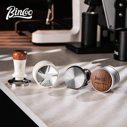 BINCOO Coffee Stretch Powder Press Hammer Cloth Powder Dispenser Set of 2 Espresso Cloth Powder Dispenser and Tamper Set Coffee Utensils 51MM/58MM