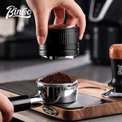 BINCOO Coffee Stretch Powder Press Hammer Cloth Powder Dispenser Set of 2 Espresso Cloth Powder Dispenser and Tamper Set Coffee Utensils 51MM/58MM