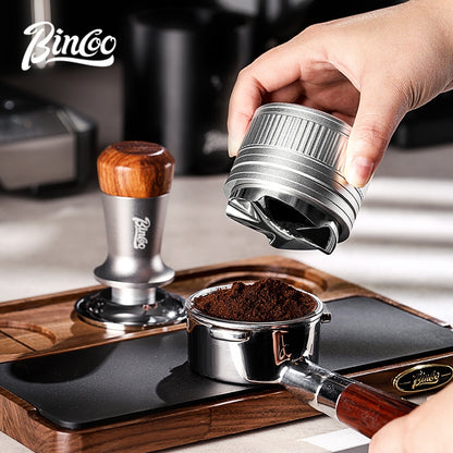 BINCOO Coffee Stretch Powder Press Hammer Cloth Powder Dispenser Set of 2 Espresso Cloth Powder Dispenser and Tamper Set Coffee Utensils 51MM/58MM