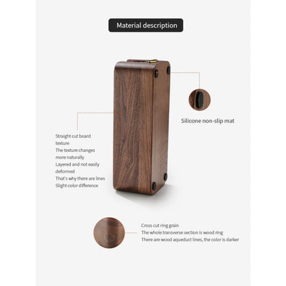 BINCOO Walnut Powder Press Base Coffee Cloth Powder Dispenser Constant Force Powder Press Hammer Set Espresso Equipment 51MM/58MM