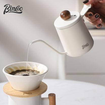Bincoo Pour Over Coffee Pot Set with Ceramic Filter Cup Hand Brewing Kettle Coffee Cup 300ML 350ML