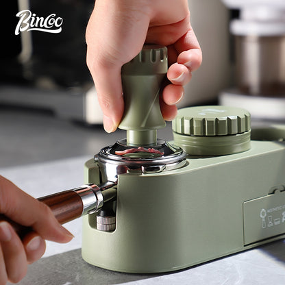 BINCOO Coffee Maker Handle Filling Base Set Cloth Powder Dispenser Powder Press Hammer 3 Piece Set Coffee Utensils Complete Set 51MM/58MM