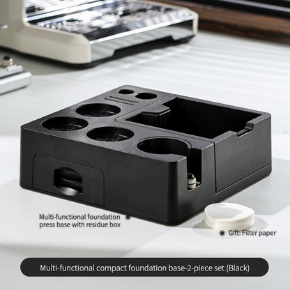 Bincoo GYKF2223 Coffee Slag Box Storage Base Multi functional Tamper Station Powder Pressing Equipment Storage Tool Box 51/53/58mm