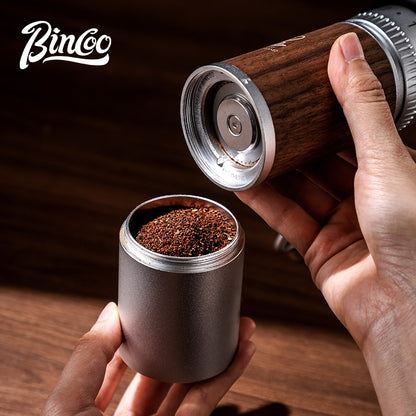 BINCOO Travel Manual Grinder Coffee Grinder with Stainless Steel 46mm Steel Core,Easy Grind