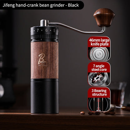 BINCOO Travel Manual Grinder Coffee Grinder with Stainless Steel 46mm Steel Core,Easy Grind