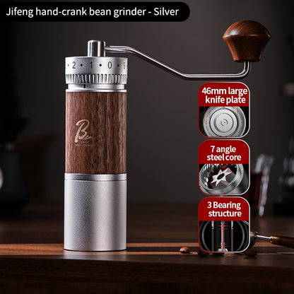 BINCOO Travel Manual Grinder Coffee Grinder with Stainless Steel 46mm Steel Core,Easy Grind