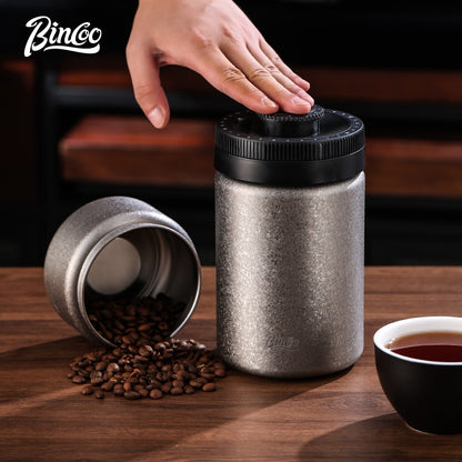 Bincoo Coffee Bean Airtight Canister Pressure-Sealed Vacuum Storage Jar Date-Recording Function Storage Tank 400/600/1200ML