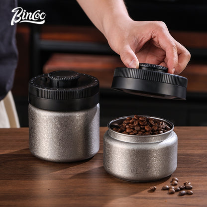 Bincoo Coffee Bean Airtight Canister Pressure-Sealed Vacuum Storage Jar Date-Recording Function Storage Tank 400/600/1200ML