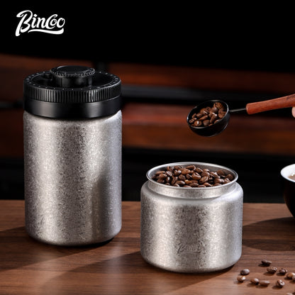 Bincoo Coffee Bean Airtight Canister Pressure-Sealed Vacuum Storage Jar Date-Recording Function Storage Tank 400/600/1200ML