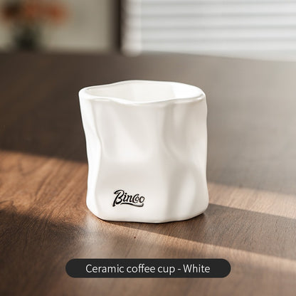 BINCOO Ceramic Hand Brewed Coffee Pot Set Home V60 Filter Cup Sharing Pot Coffee Mugs 450ML