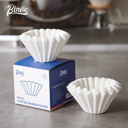 Bincoo Coffee Filter Glass Filter Cup Cake Filter Paper Set V60 Funnel Heat and Cold Resistant Coffee Utensils