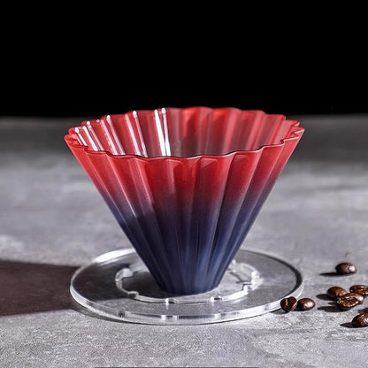 Bincoo Coffee Filter Glass Filter Cup Cake Filter Paper Set V60 Funnel Heat and Cold Resistant Coffee Utensils