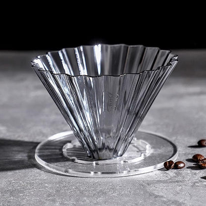 Bincoo Coffee Filter Glass Filter Cup Cake Filter Paper Set V60 Funnel Heat and Cold Resistant Coffee Utensils