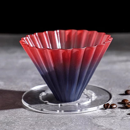 Bincoo Coffee Filter Glass Filter Cup Cake Filter Paper Set V60 Funnel Heat and Cold Resistant Coffee Utensils