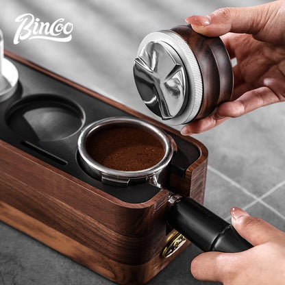BINCOO Three pulp Coffee Cloth Powder Dispenser Threaded Bottom  Coffee Utensil 51MM/58MM