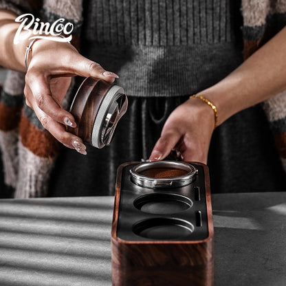 BINCOO Three pulp Coffee Cloth Powder Dispenser Threaded Bottom  Coffee Utensil 51MM/58MM