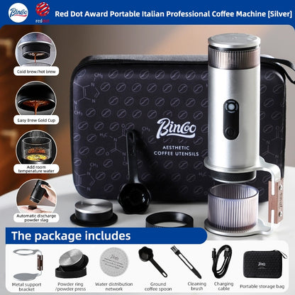 BINCOO Portable Coffee Machine H1Pro Electric Espresso Machine with Handheld for Household Outdoor Travel 80ML