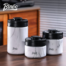 Bincoo Coffee Bean Sealed Jar Vacuum Coffee Powder Storage Tank Stainless Steel Coffee Can 0.4/0.6/1.2L