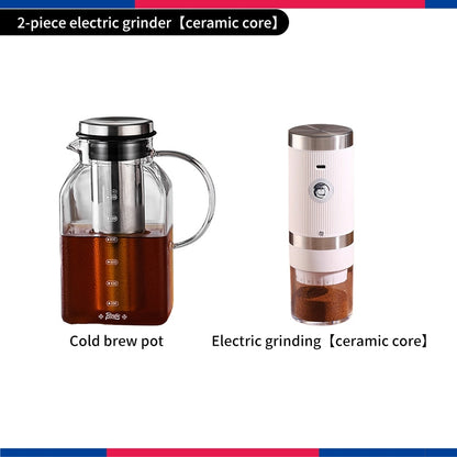 BINCOO Cold Brew Coffee Pot Home Glass Cold Water Kettle Cold Brew Fruit Tea Pot Large Capacity 1200ML