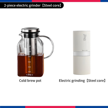 BINCOO Cold Brew Coffee Pot Home Glass Cold Water Kettle Cold Brew Fruit Tea Pot Large Capacity 1200ML