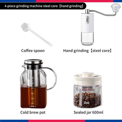 BINCOO Cold Brew Coffee Pot Home Glass Cold Water Kettle Cold Brew Fruit Tea Pot Large Capacity 1200ML