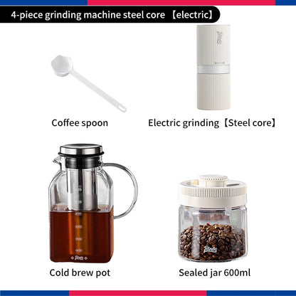 BINCOO Cold Brew Coffee Pot Home Glass Cold Water Kettle Cold Brew Fruit Tea Pot Large Capacity 1200ML