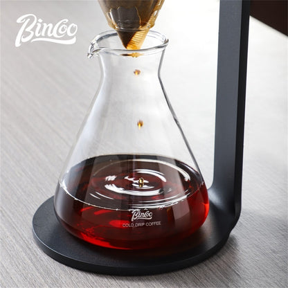 BINCOO L-Shaped Cold Brew Coffee Dripper Cold Brew Drip Coffee Maker Ice Brew Drip-Style Low-Temperature Slow-Brewed Coffee Extract